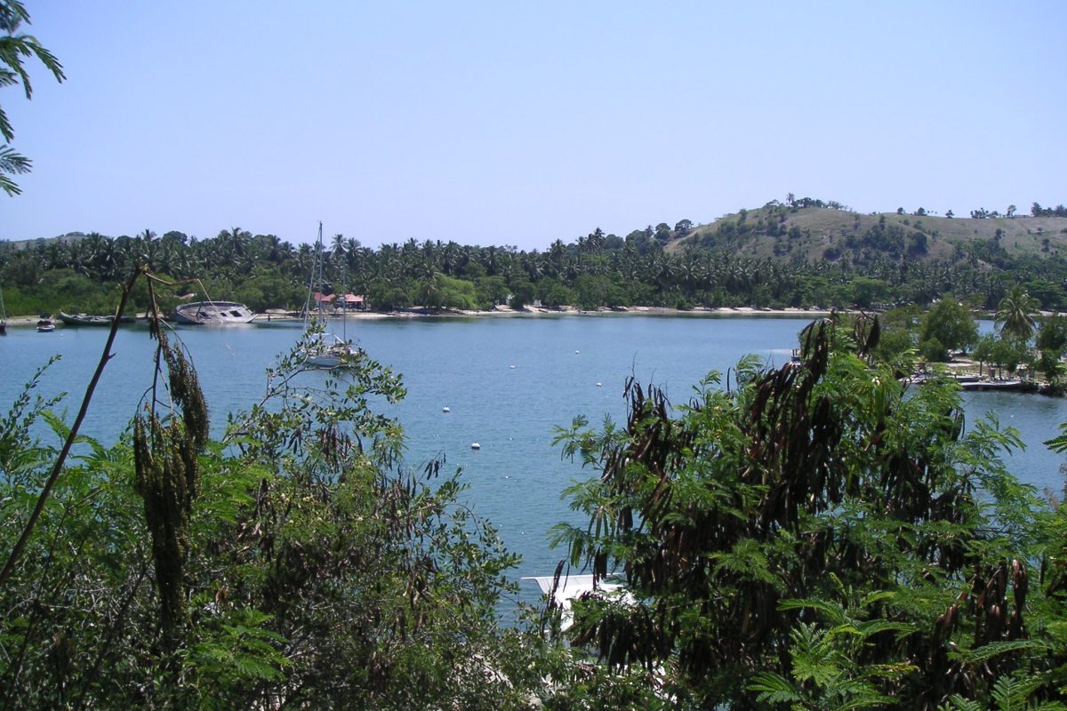 view from hotel on Ile-a-Vache Haiti small island