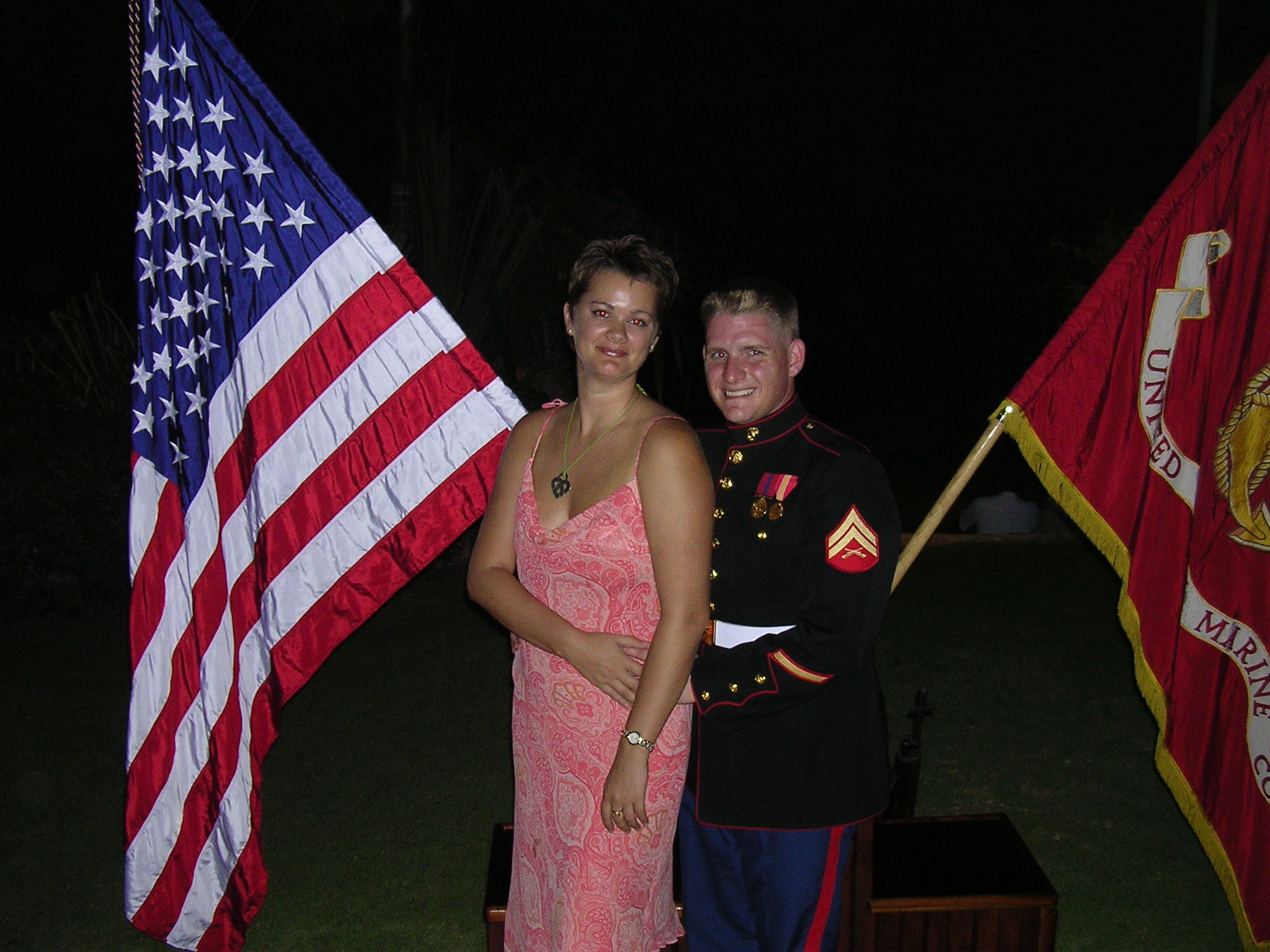 At the marine Ball Haiti