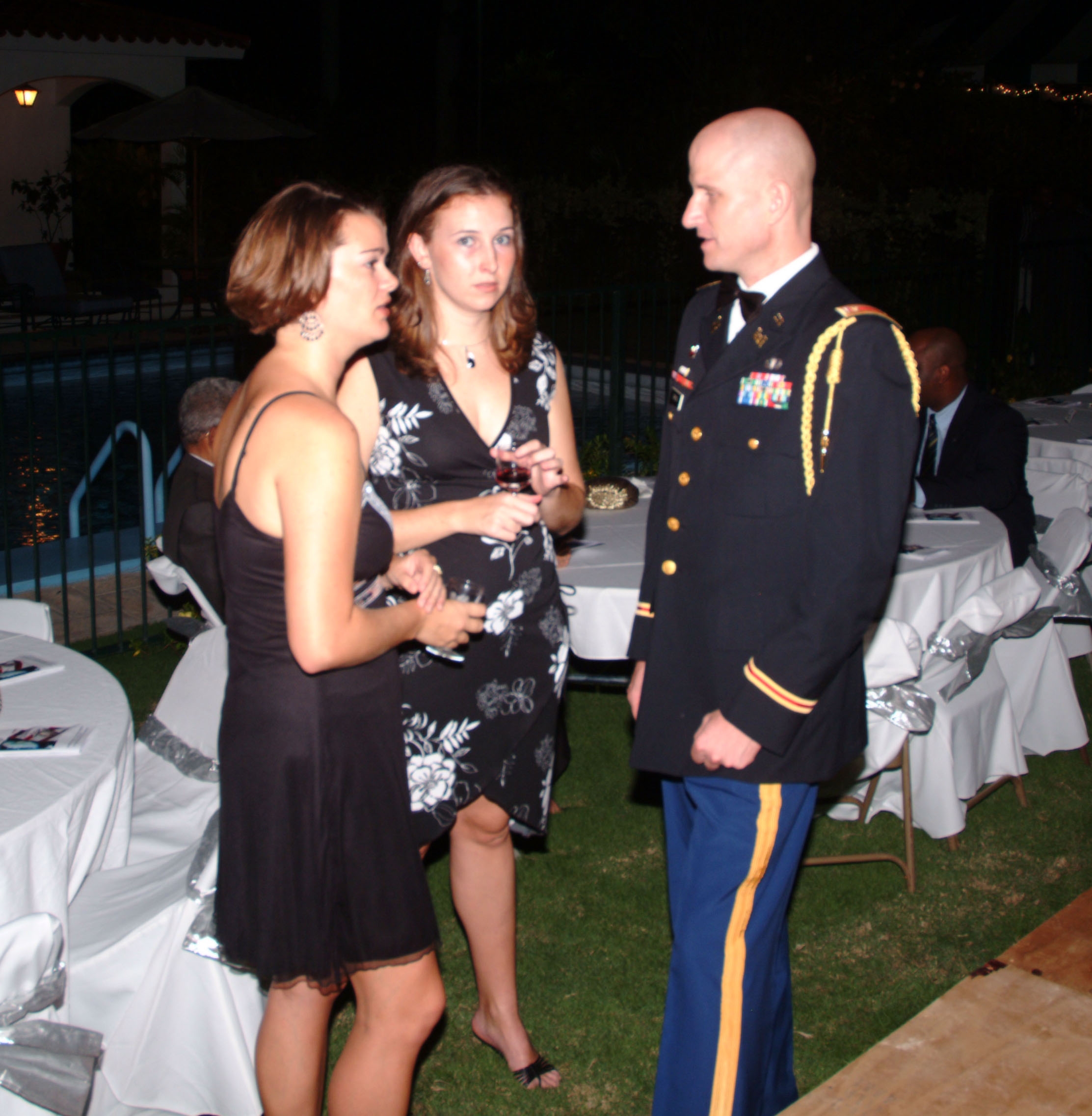 at the Marine Ball Haiti
