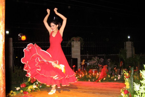 flamenco dancer on stage in Managua Nicaragua