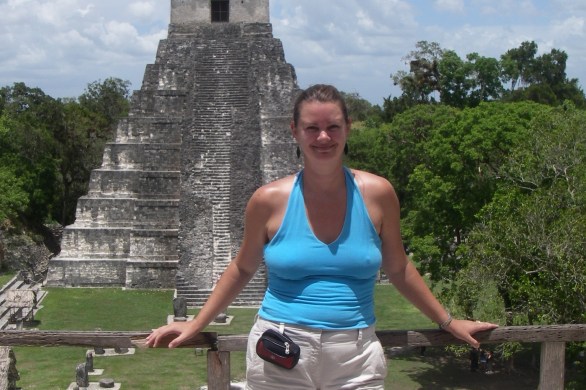 standing in front of Tikal