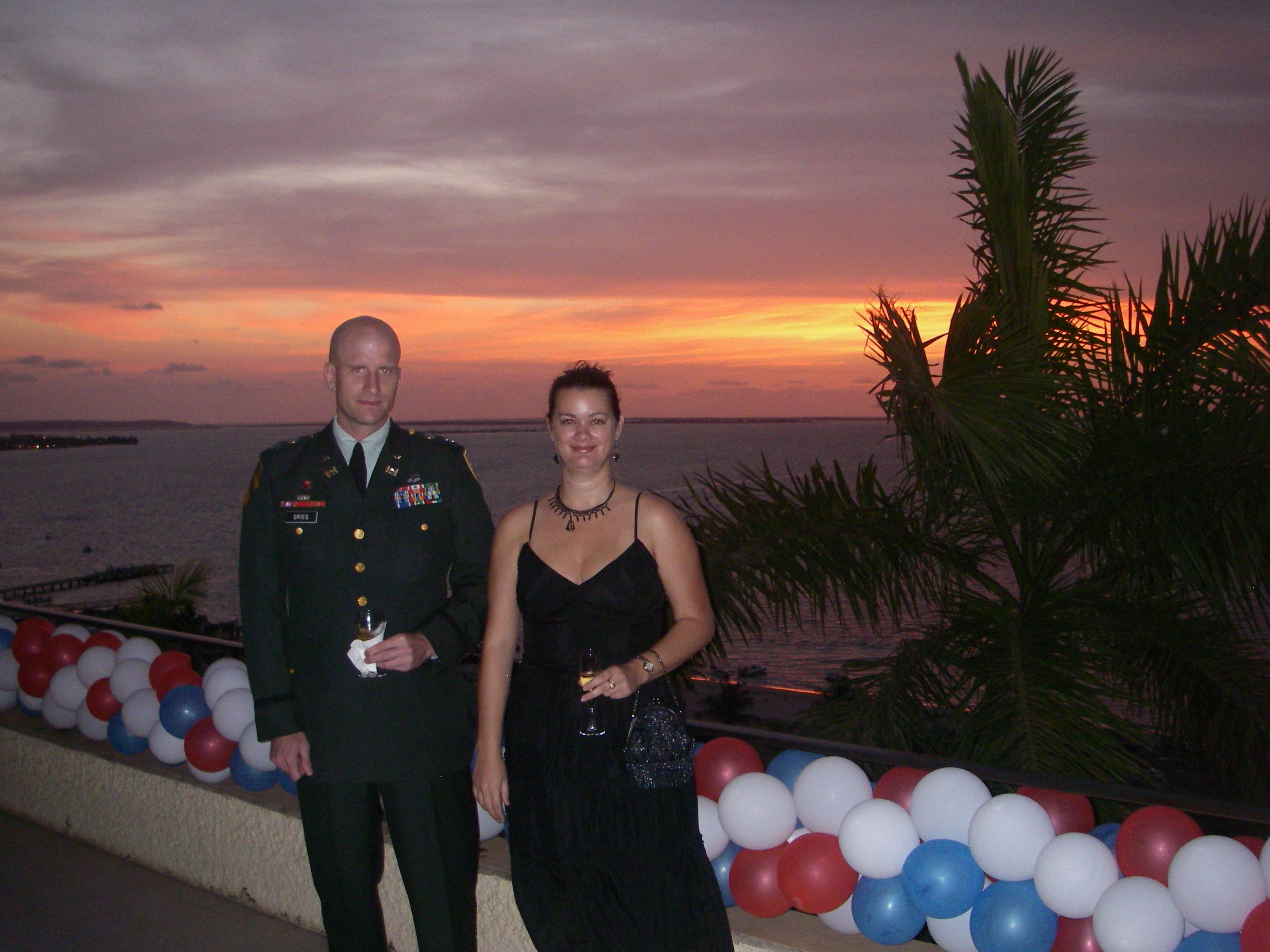 couple at marine ball in Luanda Angola