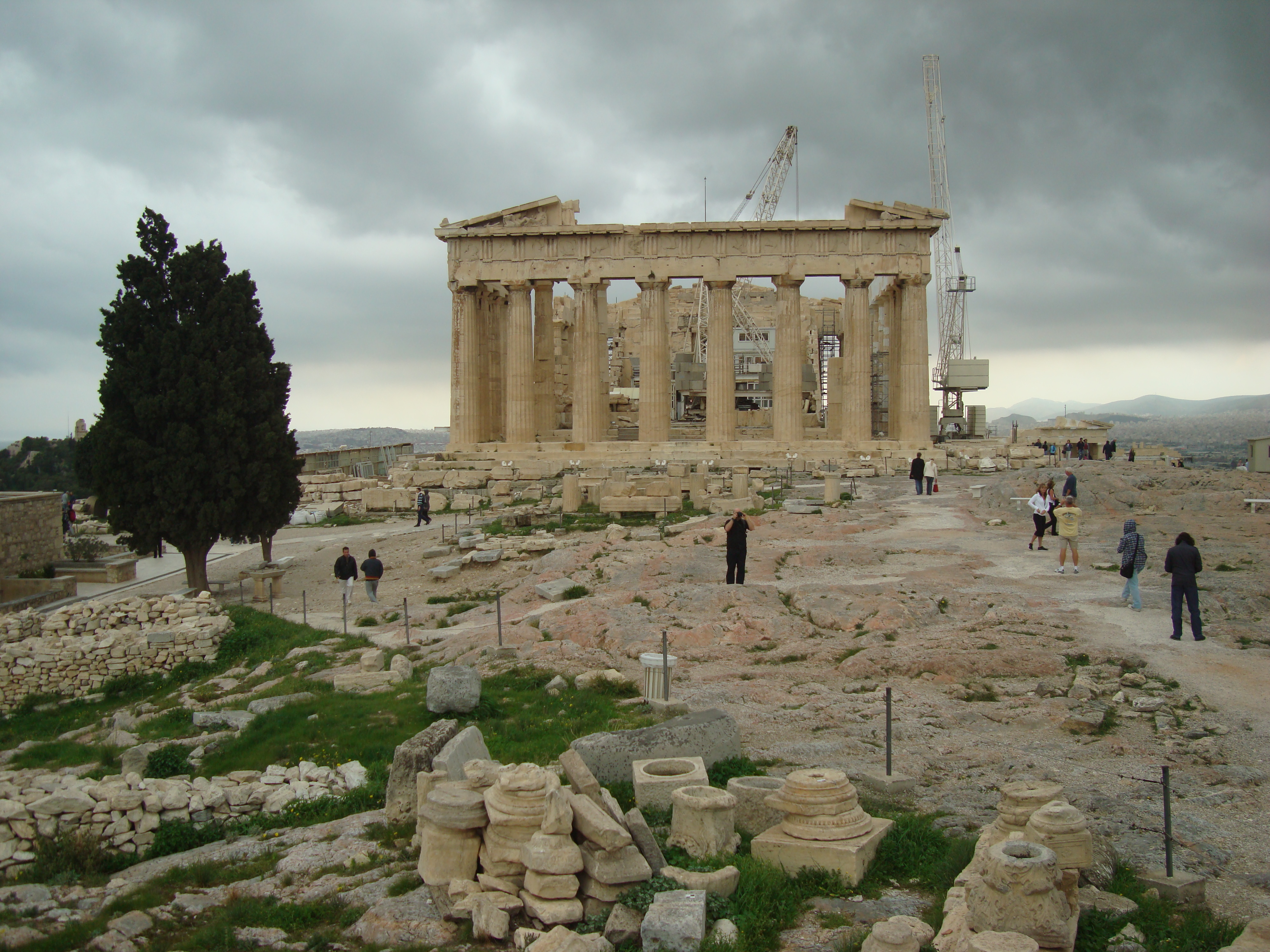 the acropolis in Athens Greece