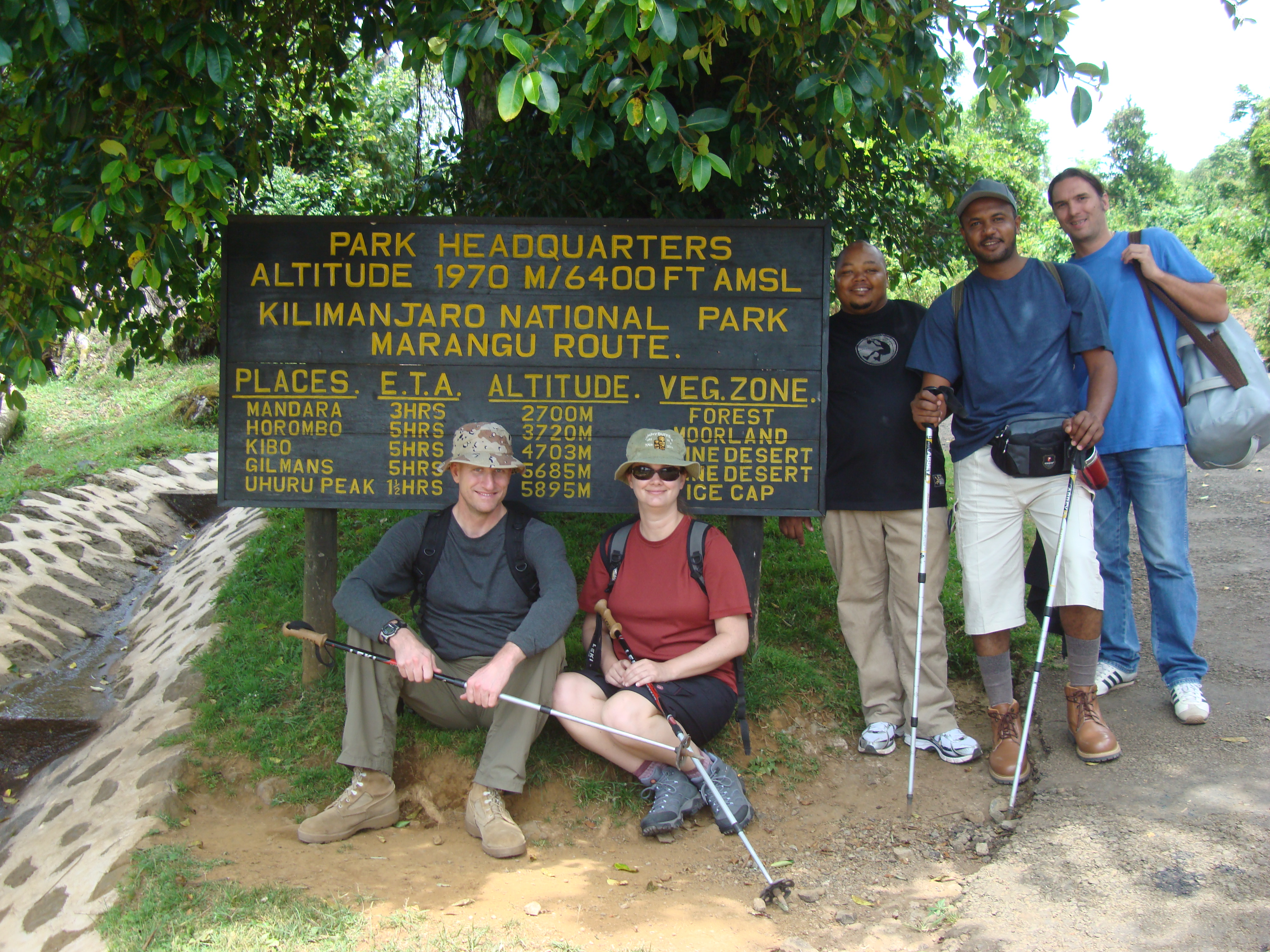 Paul Robert Shayo and our group hiking coca cola marangu route mount kilimanjaro tanzania