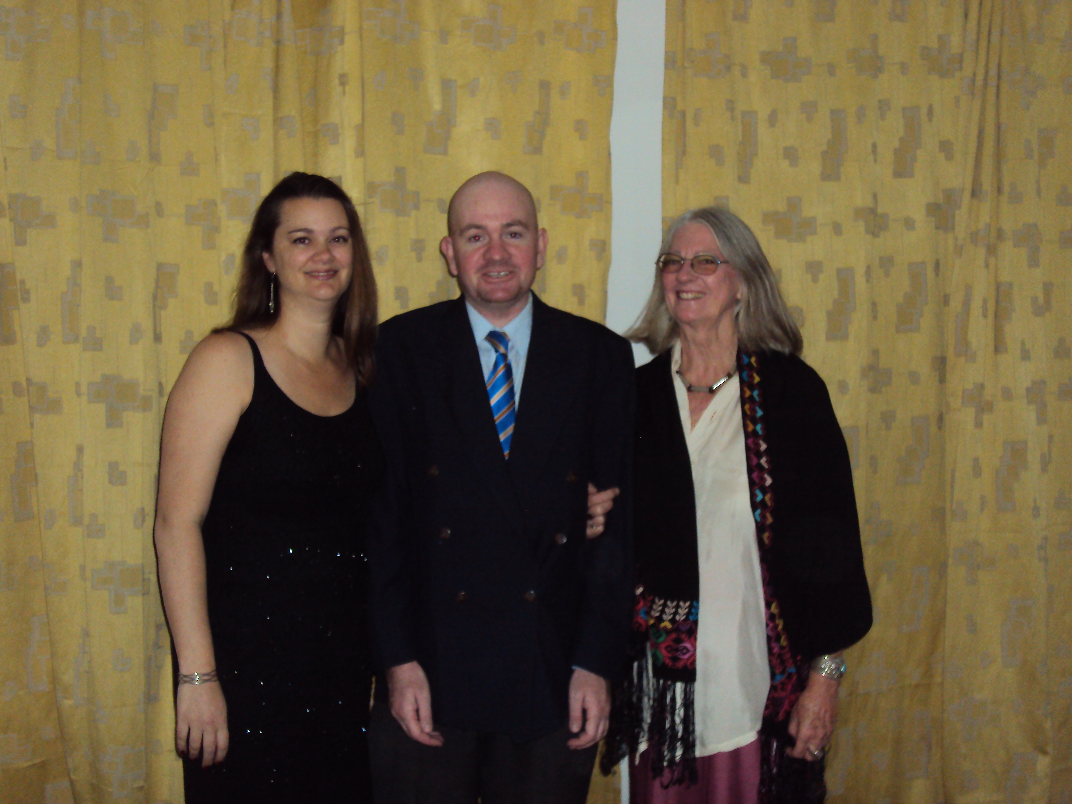 three friends celebrating caledonian ball khartoum sudan
