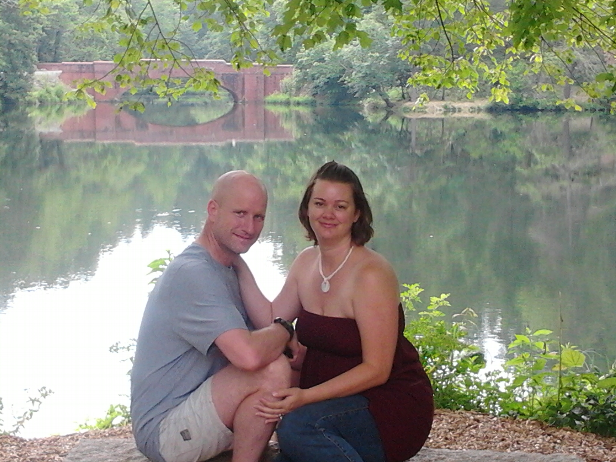 bass pond bridge reflection last of the mohicans north carolina asheville biltmore