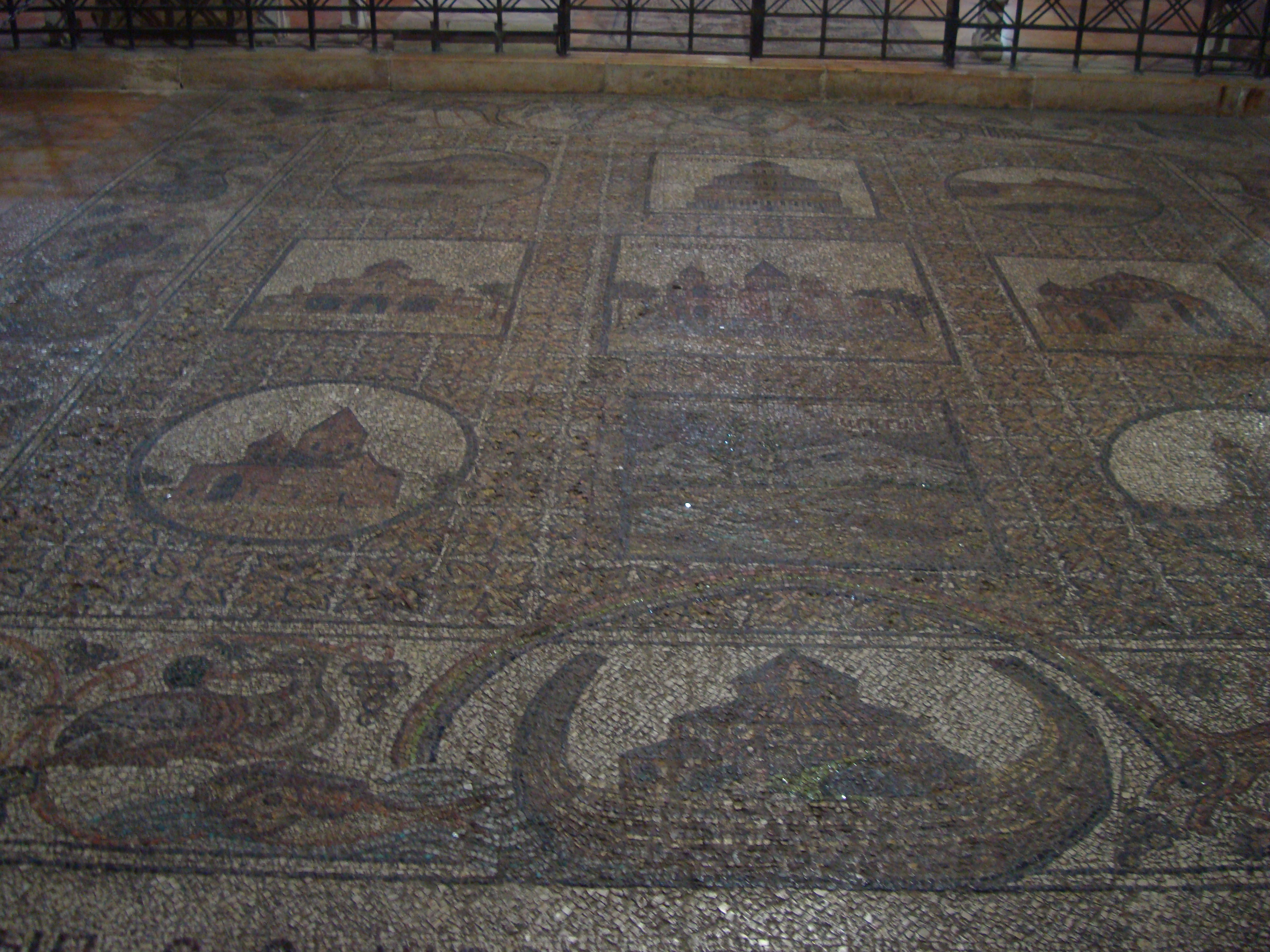 old roman tile flooring church of the holy sepulchre jerusalem israel