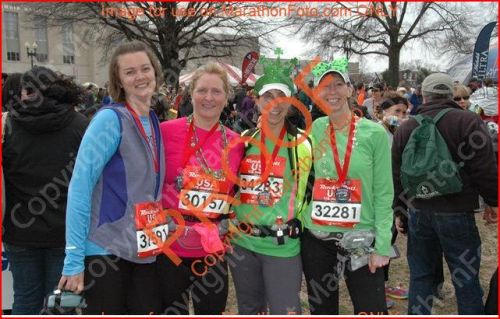 four ladies after running Washington DC Rock n roll half marathon