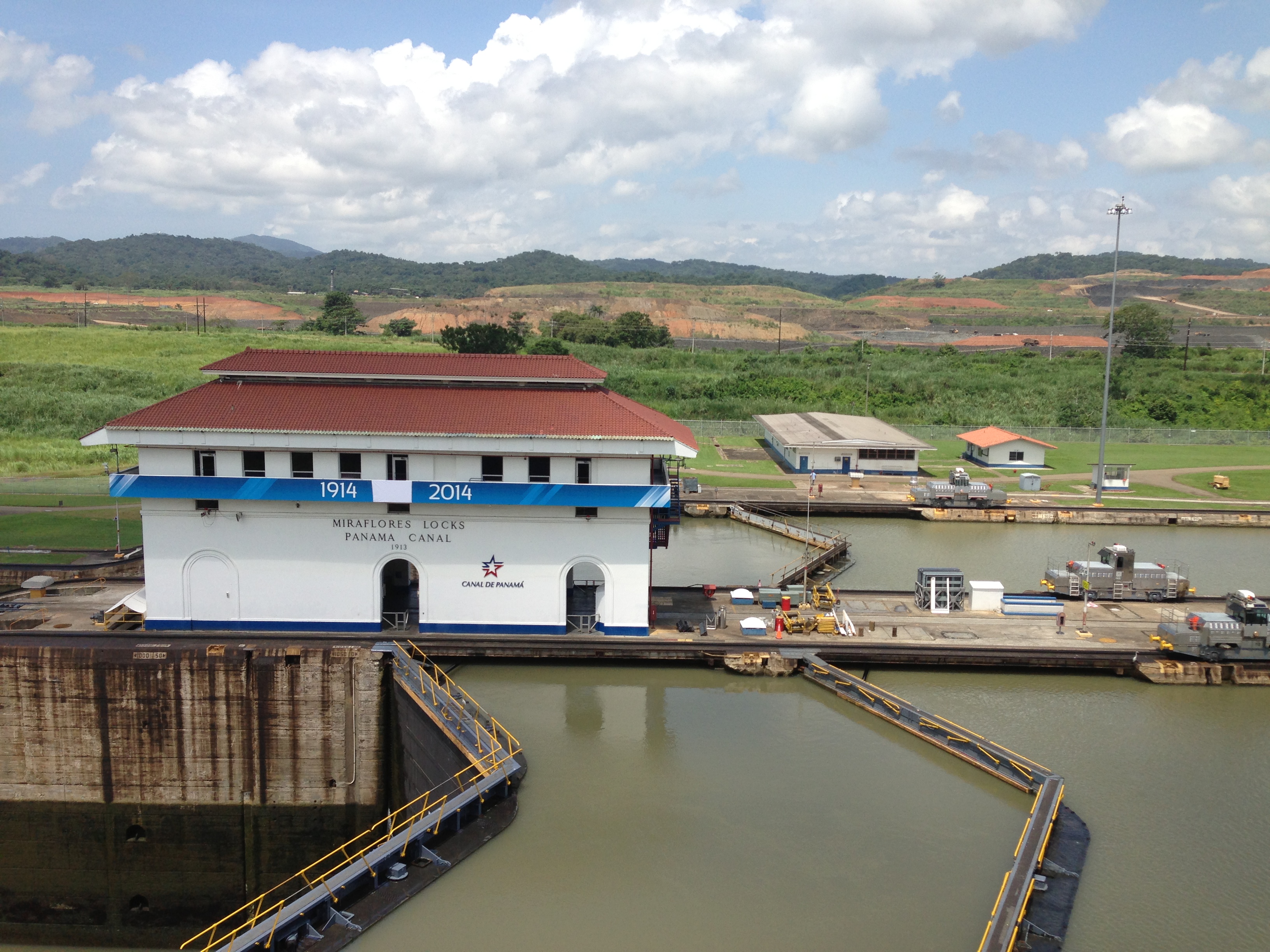 Panama Canal boats locks