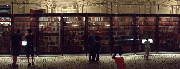 panorama of Jefferson's donated books to Library of Congress