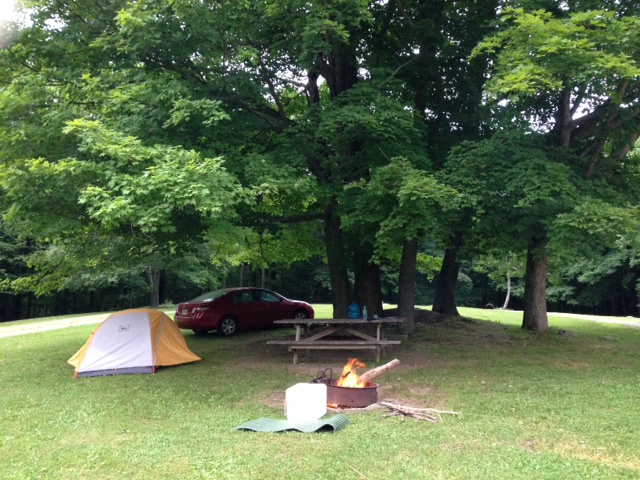 Campsite in Connecticut near Appalachian Trail