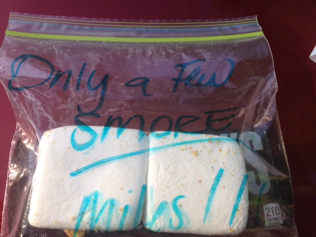 Only a few Smore Miles trail magic