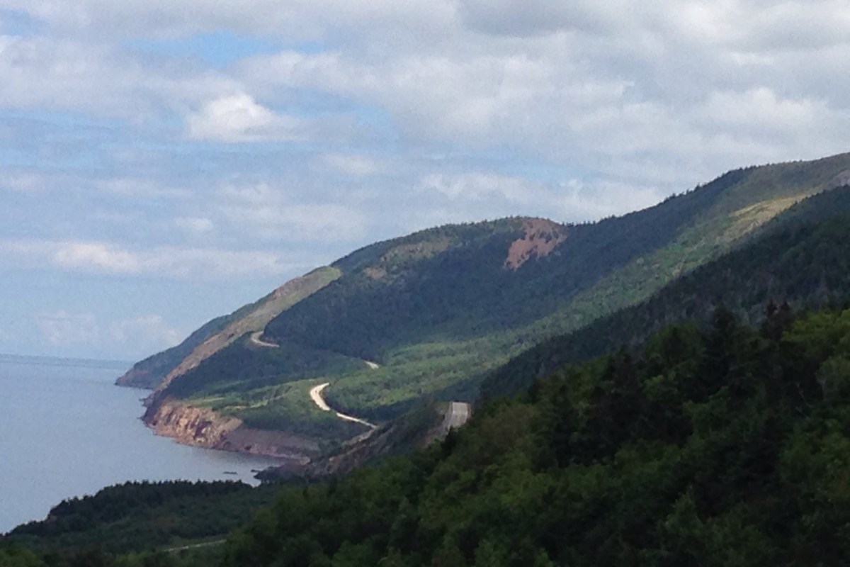 View of John Cabot Trail Nova Scotia Canada