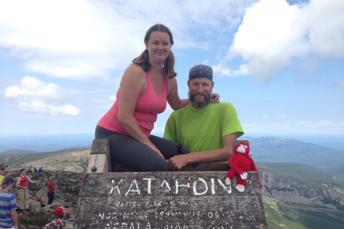 Deah and Chris, Katahdin Mountain, Appalachian Trail