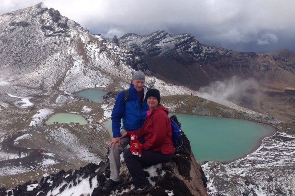 blue lakes white mountains tongariro crossing best day hike in new zealand