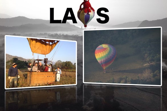 Laos hot air balloon