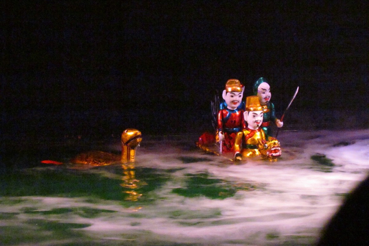 Water Puppet show in Vietnam Hanoi