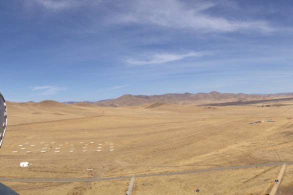 Panorama of Ginghis Khan statue Mongolia