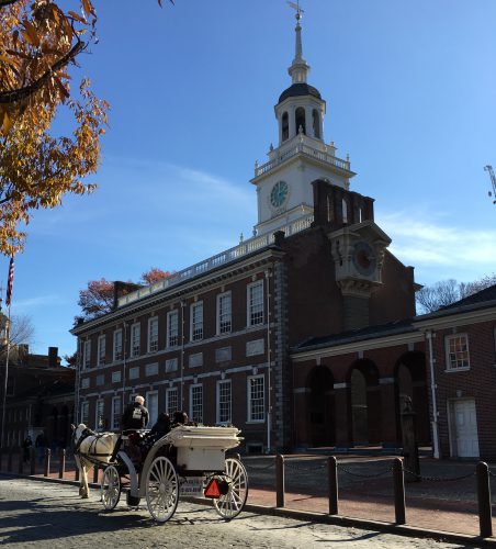 exterior view of Philadelphia old church