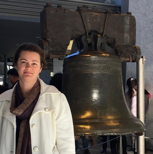 Deah at the Liberty Bell Philadelphia Pennsylvania