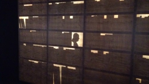 Silhouette at the Benjamin Franklin Museum in Philadelphia