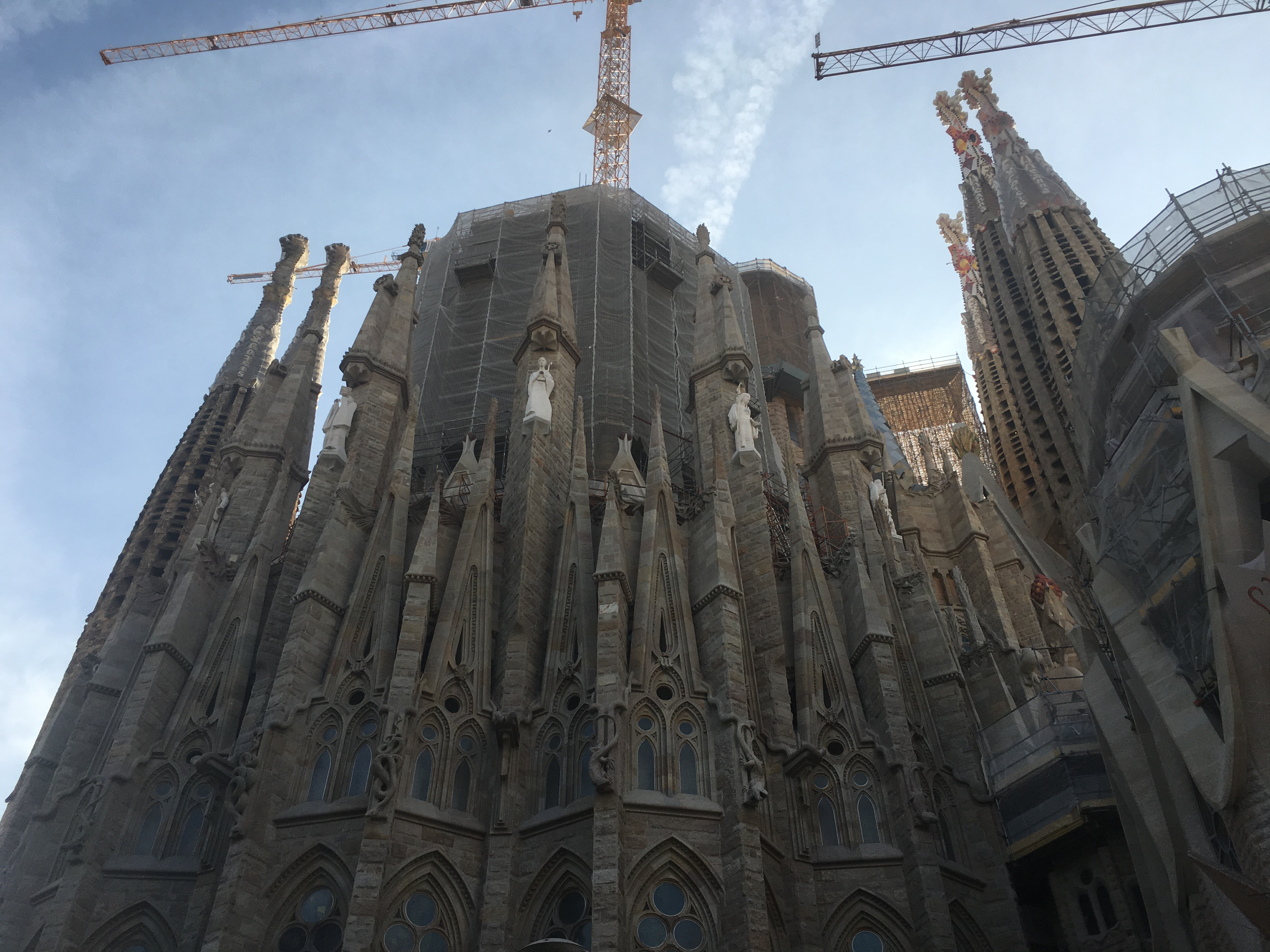East exterior view of Sagrada Familia
