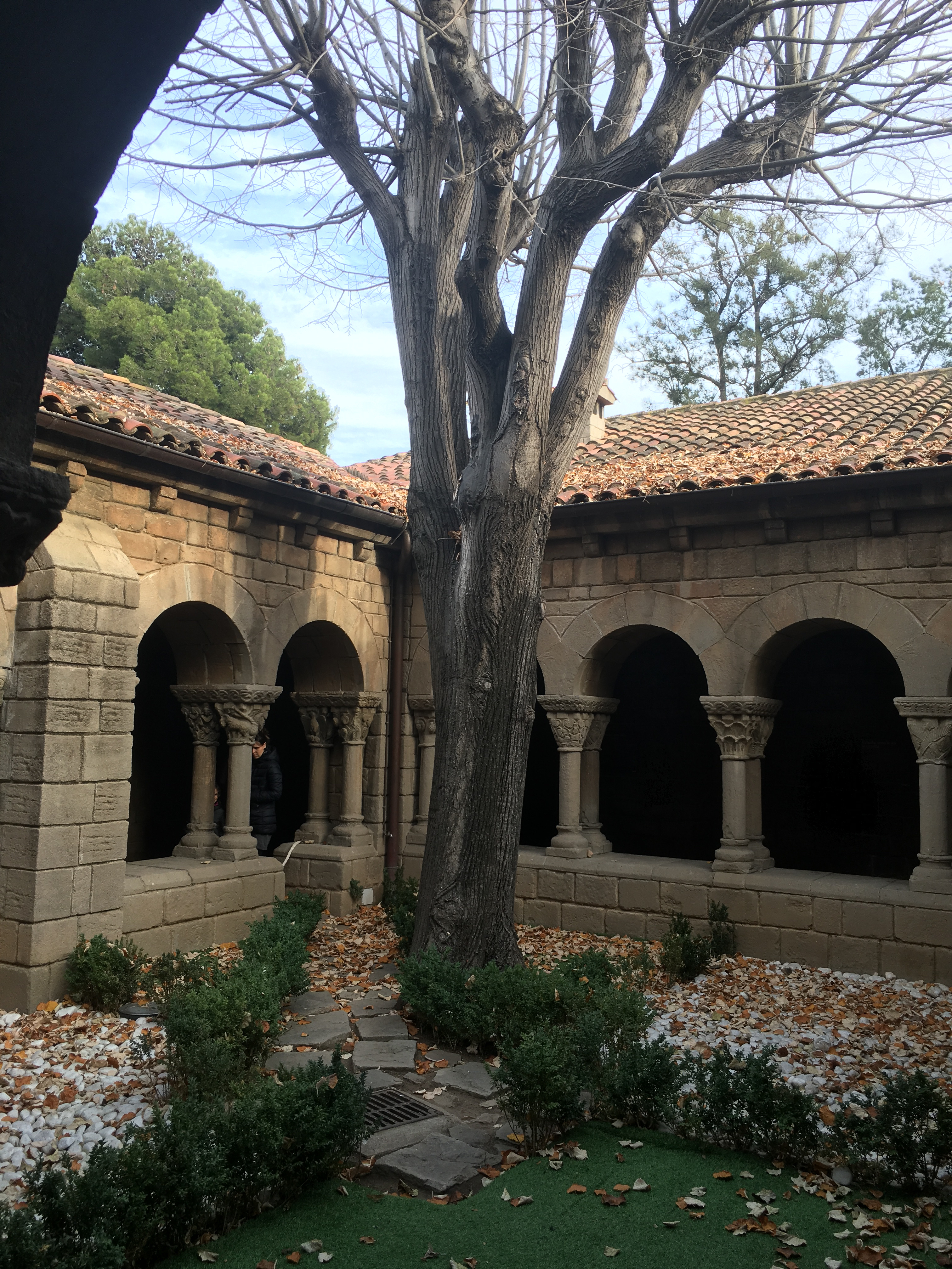 Exterior of monastery barcelona spain