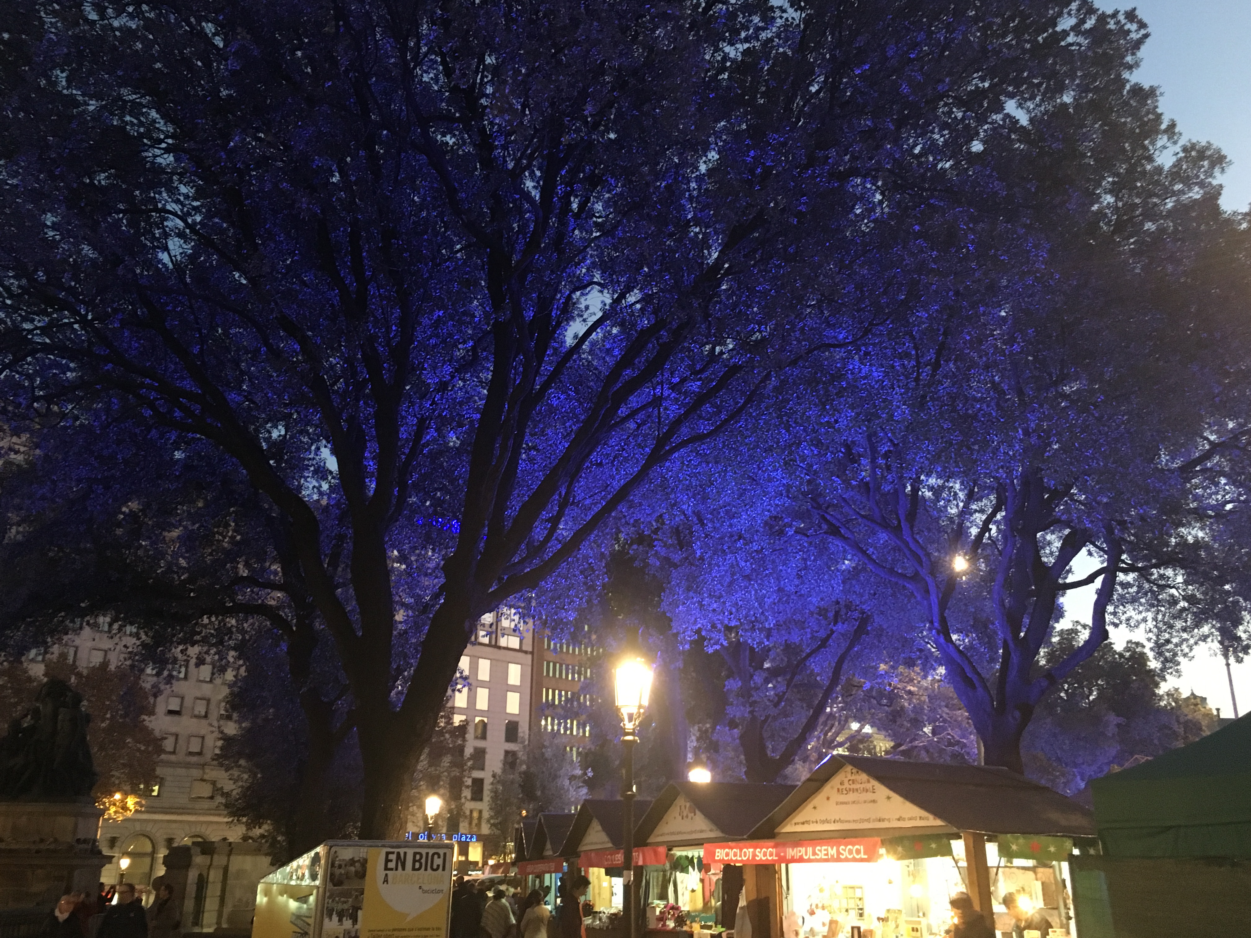 Las Ramblas at night