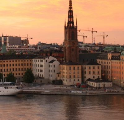Stockholm Sweden Skyline at Sunset