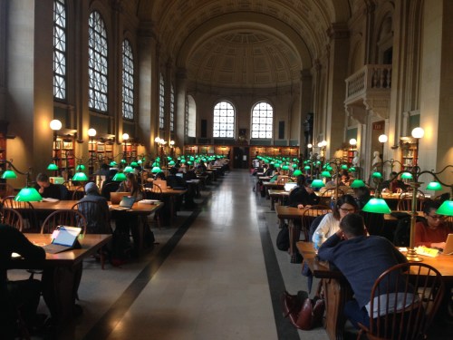 Boston Public Library Reading Room
