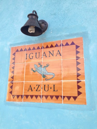 Front entrance of the Iguana Azul, Copan, Honduras
