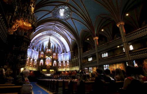 Inside the Montreal Cathedral Canada