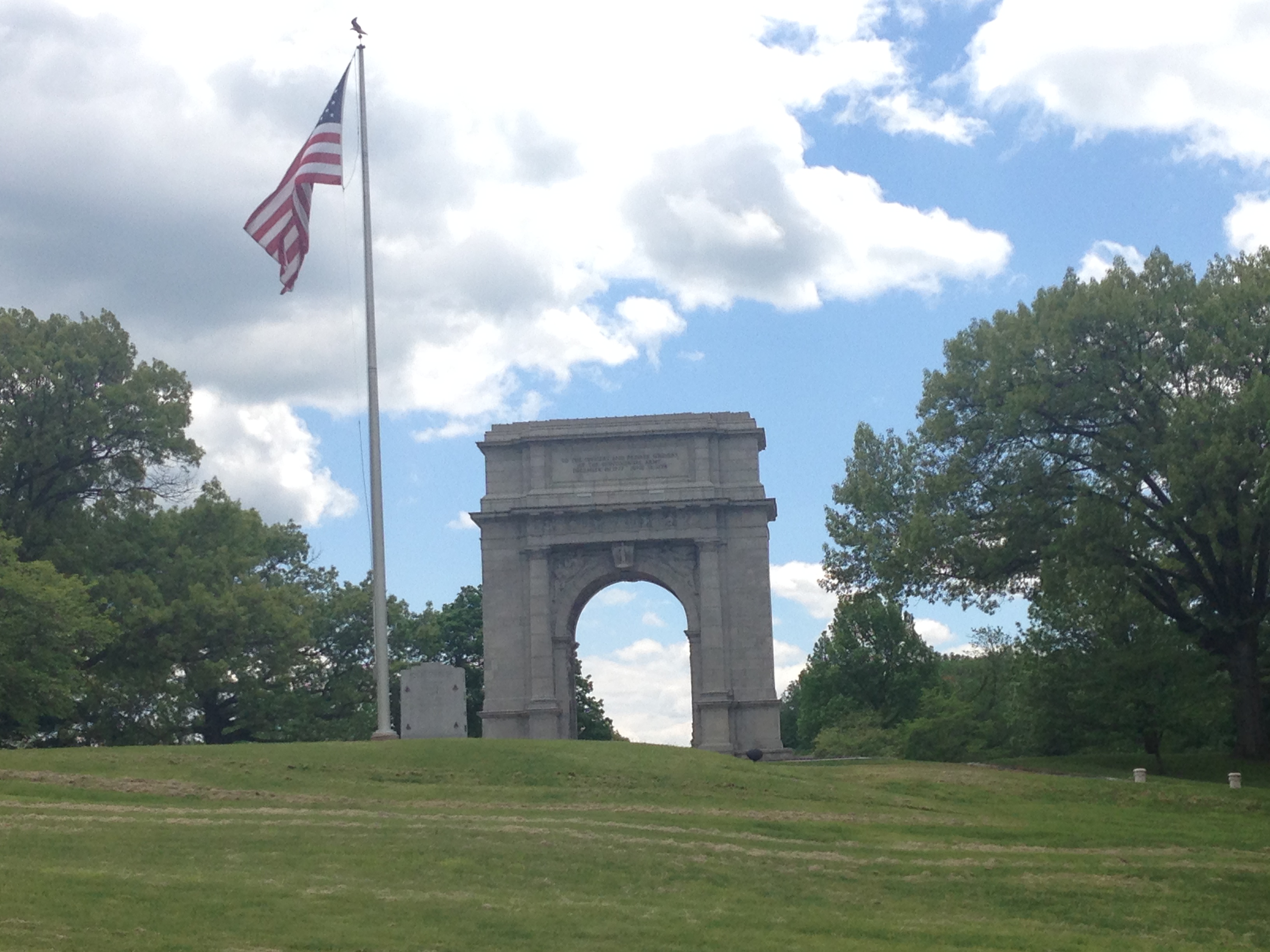 Memorial Arch at Valley Forge, Pennsylvania