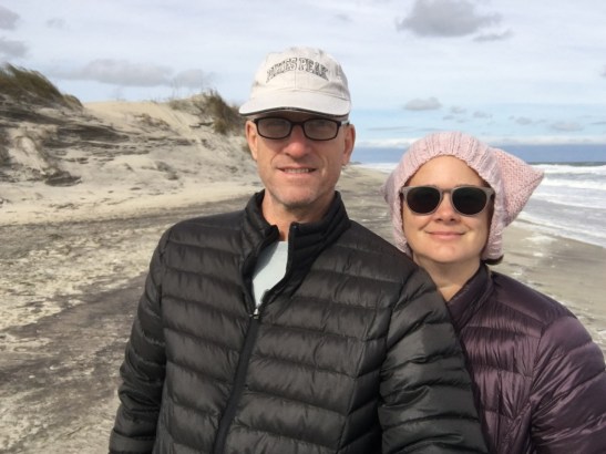 windy day at Outer Banks dunes North Carolina