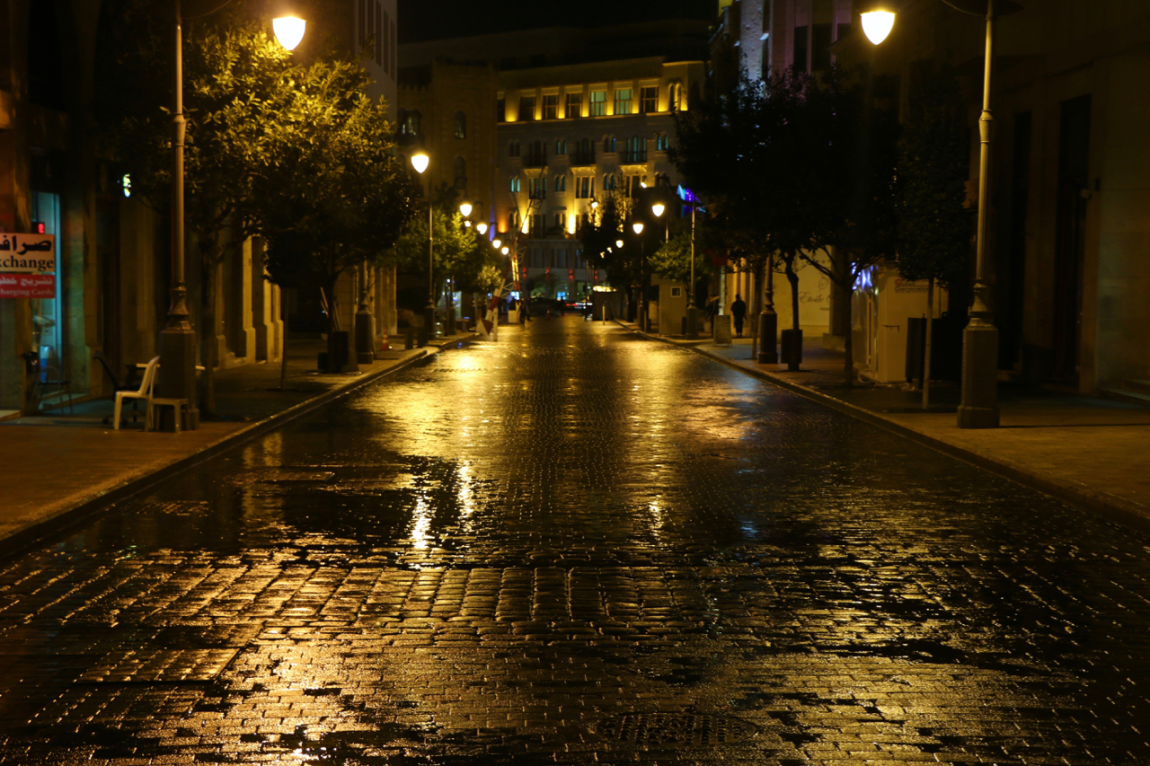Lebanon Beirut after a rainstorm