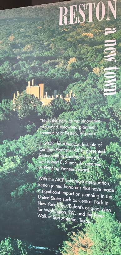 Reston Virginia a new town museum lake anne plaza